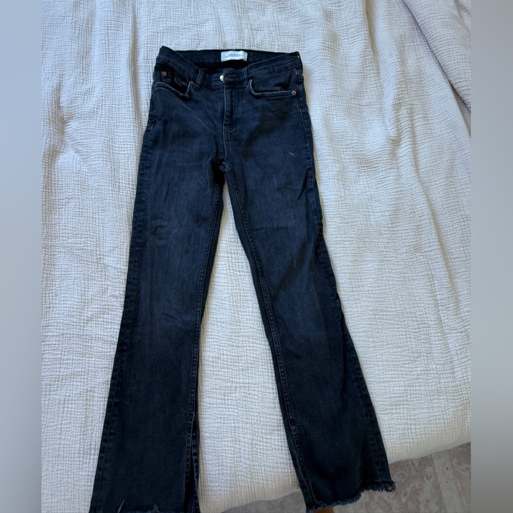 Zara Charcoal Denim Pants - Kick Crop